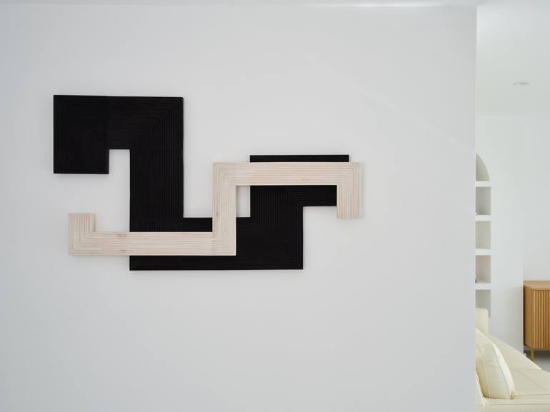 Original Abstract Expressionism Geometric Sculpture by Darko Mesek