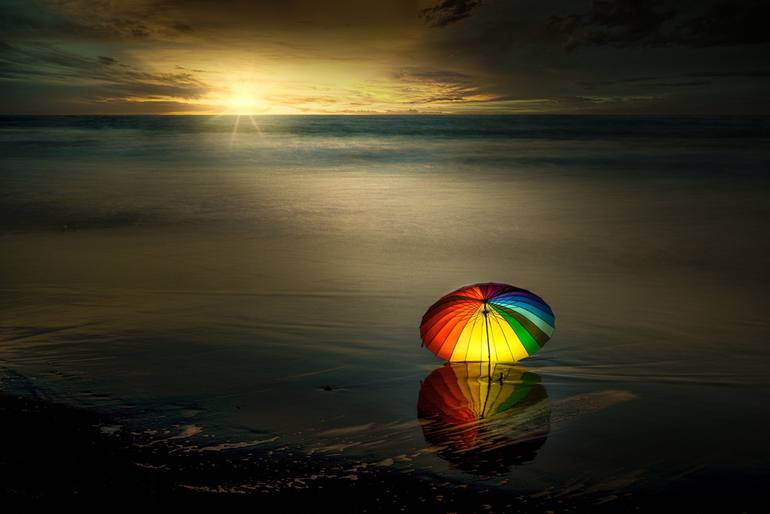 Original Seascape Photography by Harv Greenberg | Other Art on Paper | THE SUN WILL RISE AGAIN