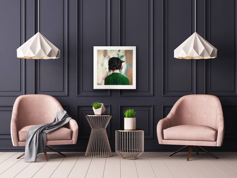 Original Abstract People Printmaking by Angela Smith