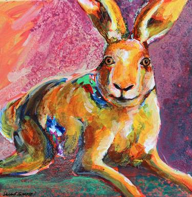 Original Expressionism Animal Paintings by Susan F Schafer