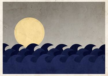 Original Minimalism Landscape Drawing by Kelly Laura