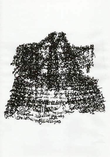 Original Expressionism Calligraphy Printmaking by Georgina Talfana