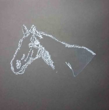 Saatchi Art Artist Georgina Talfana; Printmaking, “Mark Wallinger's White Horse II - Limited Edition 1 of 1” #art