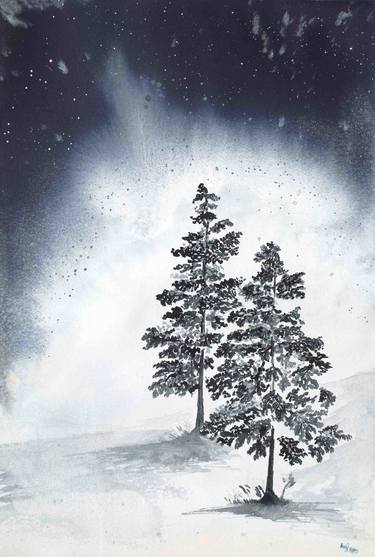 Print of Tree Paintings by Karen Zelnick