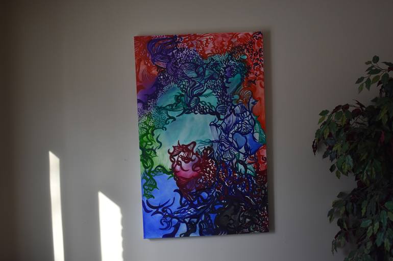Original Expressionism Abstract Painting by Patrinia Landrum