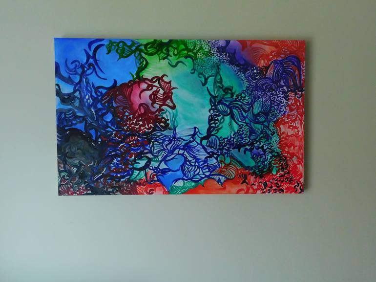 Original Expressionism Abstract Painting by Patrinia Landrum