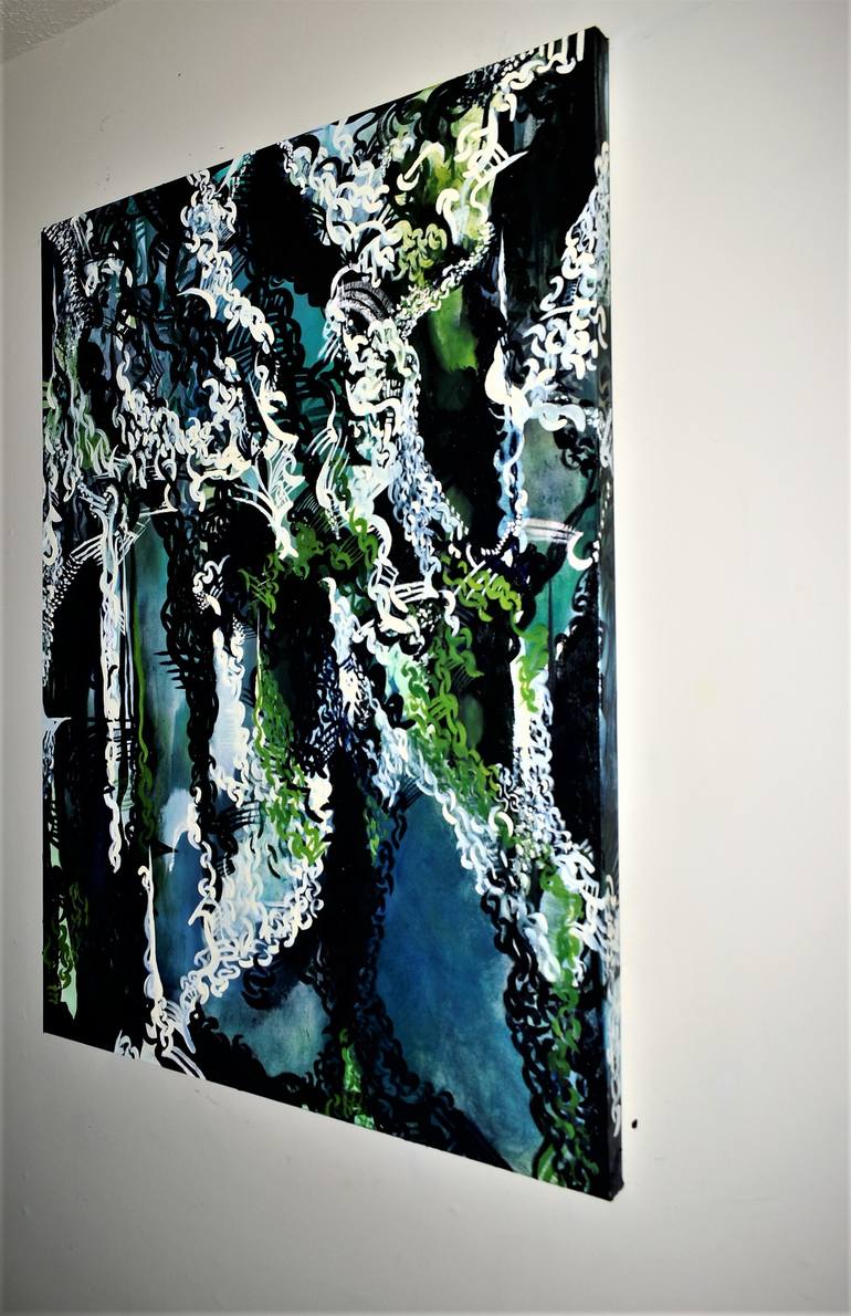 Original Abstract Expressionism Abstract Painting by Patrinia Landrum