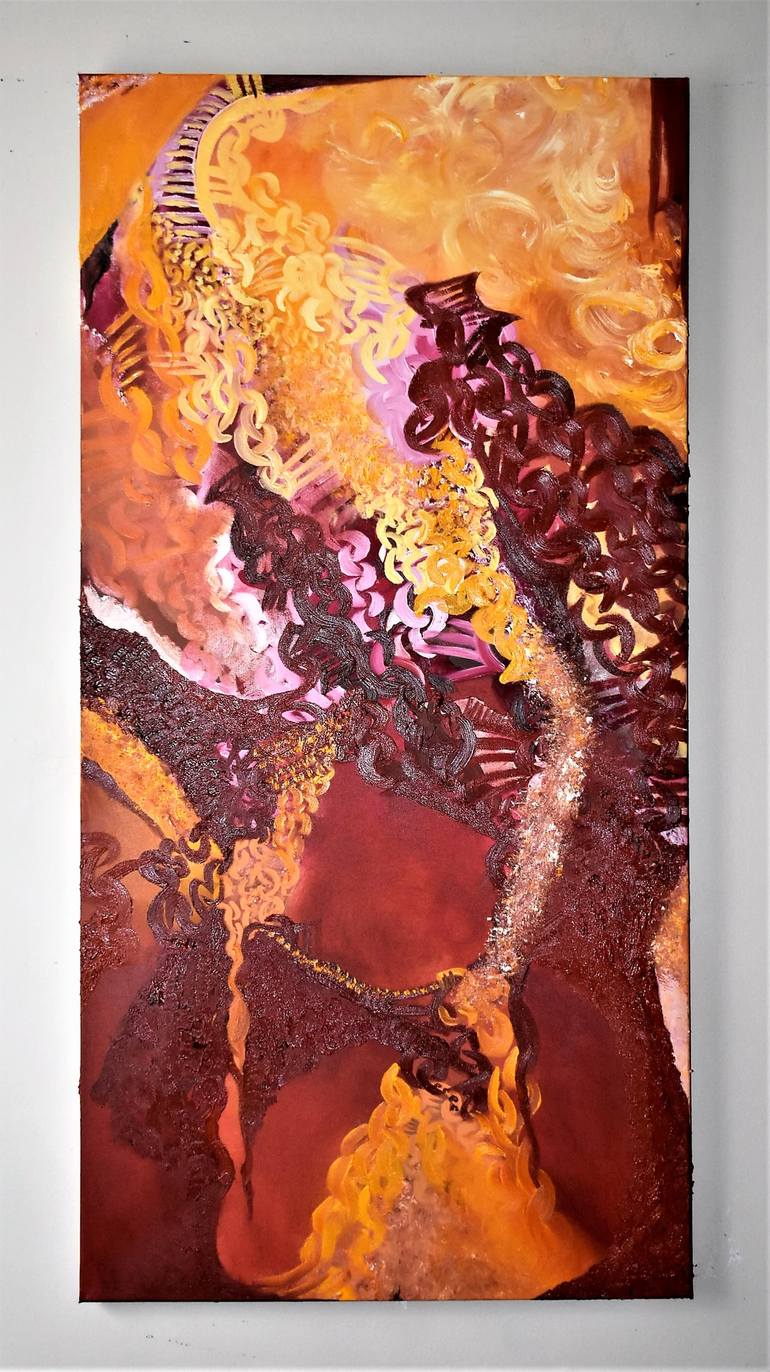 Original Abstract Expressionism Abstract Painting by Patrinia Landrum