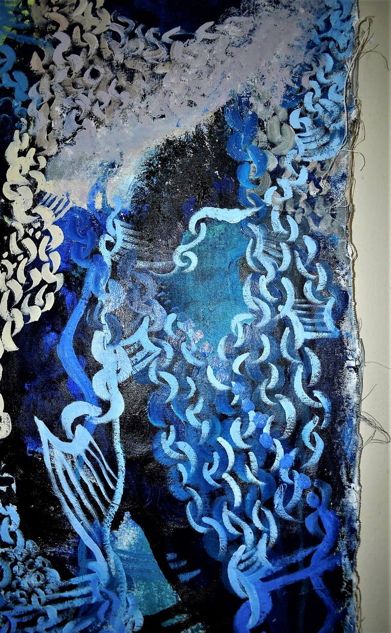 Original Abstract Expressionism Abstract Painting by Patrinia Landrum