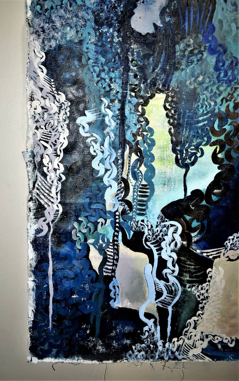 Original Abstract Expressionism Abstract Painting by Patrinia Landrum