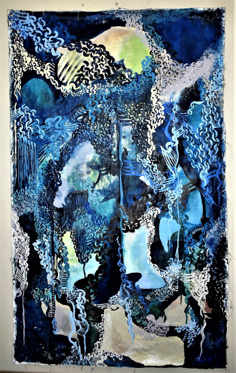 Original Abstract Expressionism Abstract Painting by Patrinia Landrum