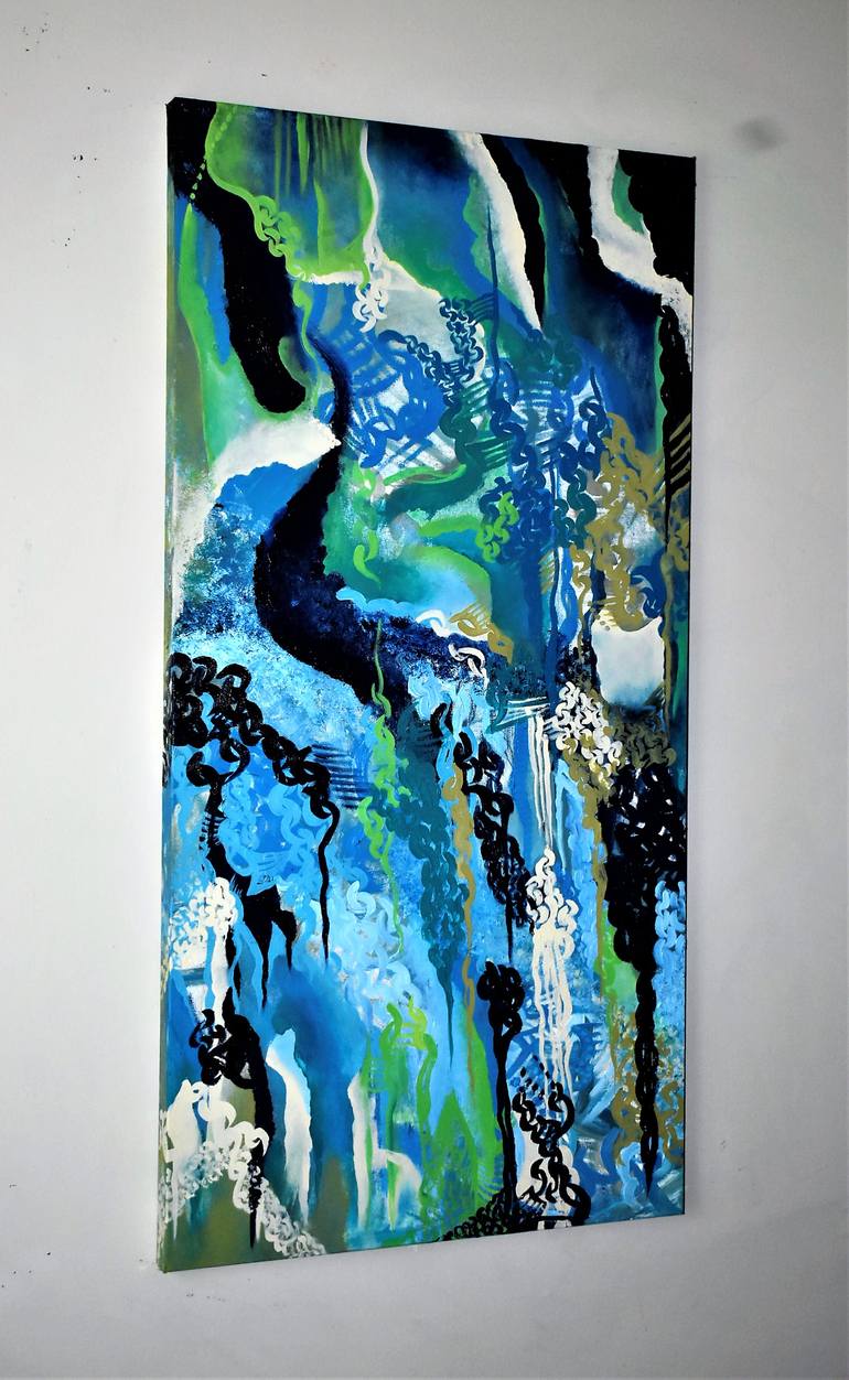Original Abstract Expressionism Abstract Painting by Patrinia Landrum