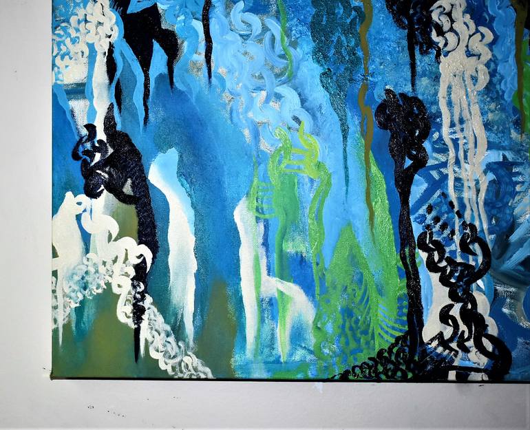 Original Abstract Expressionism Abstract Painting by Patrinia Landrum