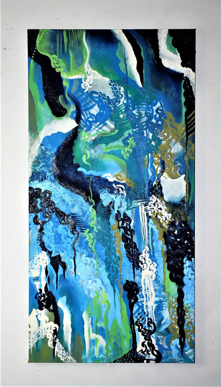 Original Abstract Expressionism Abstract Painting by Patrinia Landrum