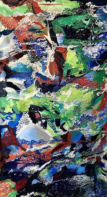 Original Abstract Expressionism Abstract Painting by Patrinia Landrum