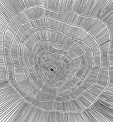 Print of Minimalism Geometric Drawings by Israa El Naggar