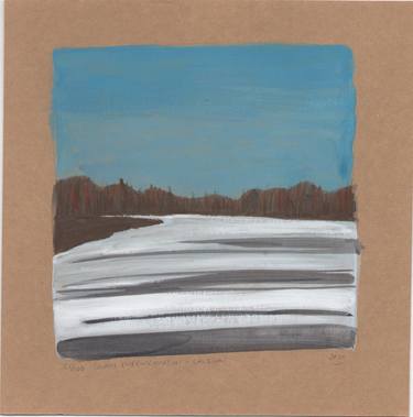 100 Day Project Gouache - Ottawa River at Rideau Falls 2 thumb