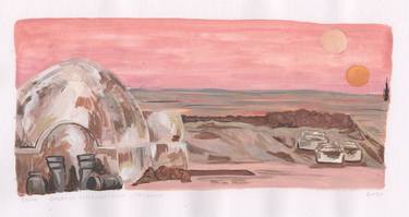 100 Day Project Gouache: Tatooine thumb
