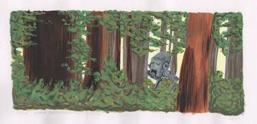 100 Day Project Gouache: Endor thumb