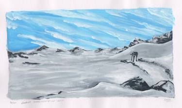 100 Day Project Gouache: Hoth thumb