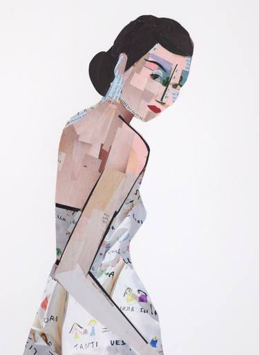 Original Figurative Fashion Collage by Olan Quattro