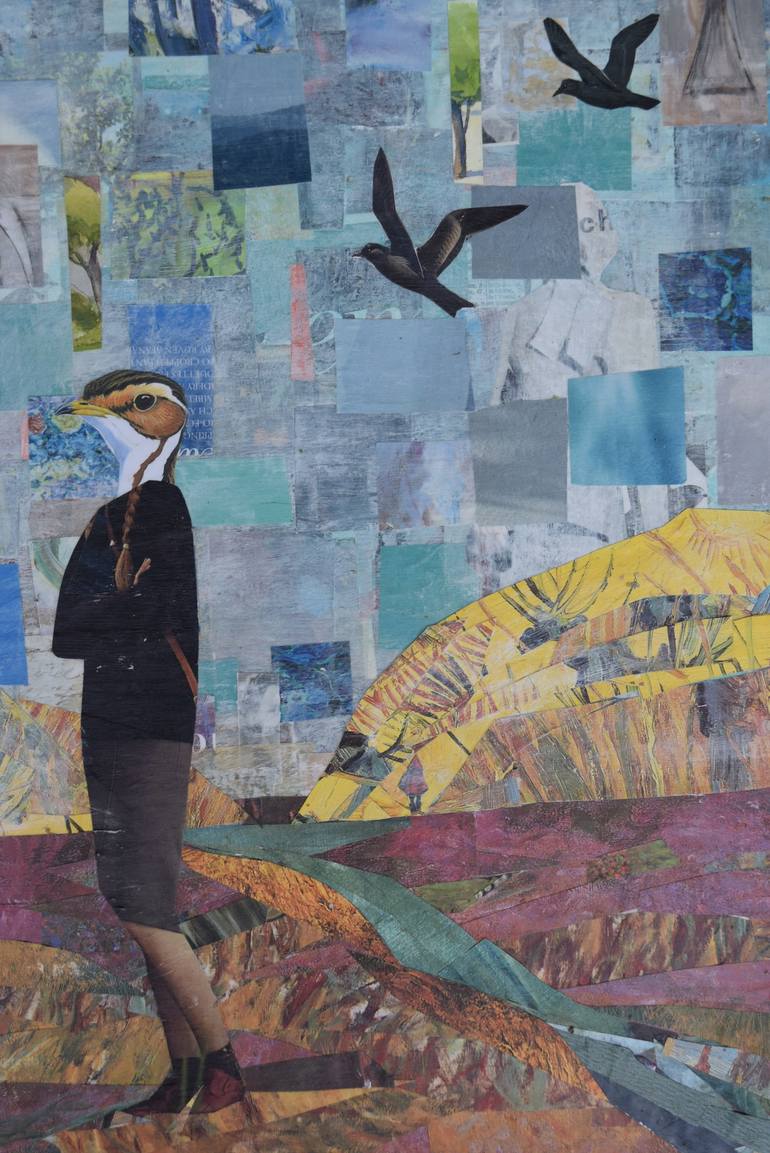 Original Figurative Landscape Collage by Olan Quattro