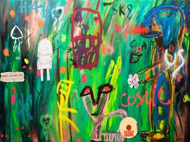 Original Abstract Graffiti Paintings by Caio Camarinha