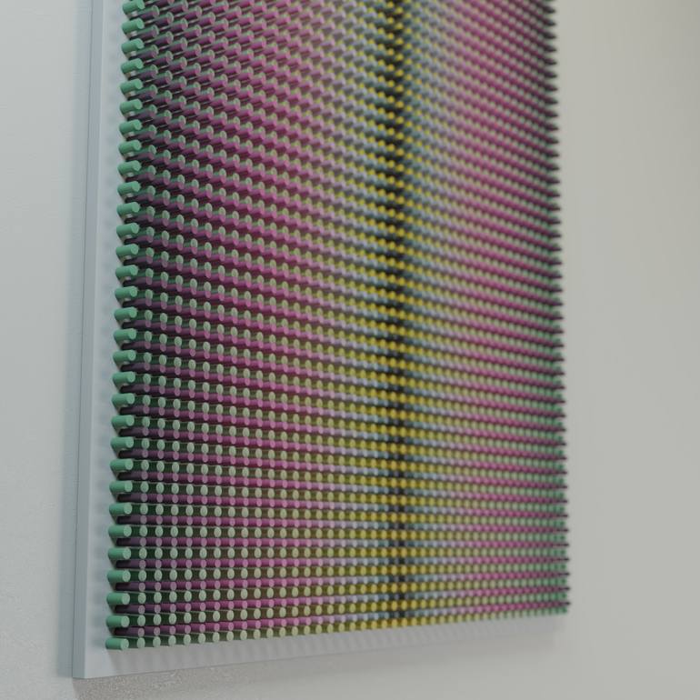 Original Op Art Abstract Sculpture by Nazar Symotiuk