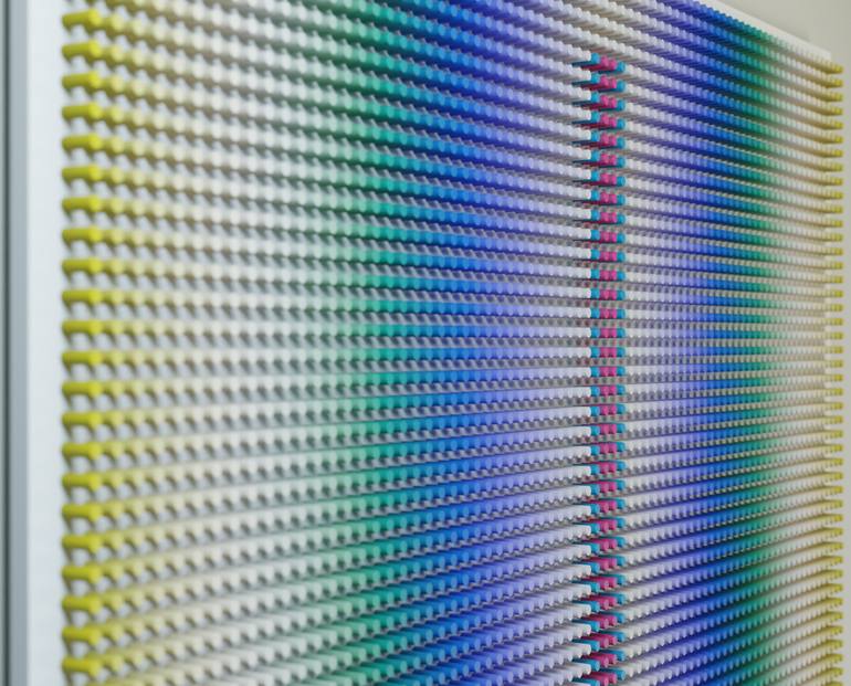 Original Color Field Painting Abstract Sculpture by Nazar Symotiuk