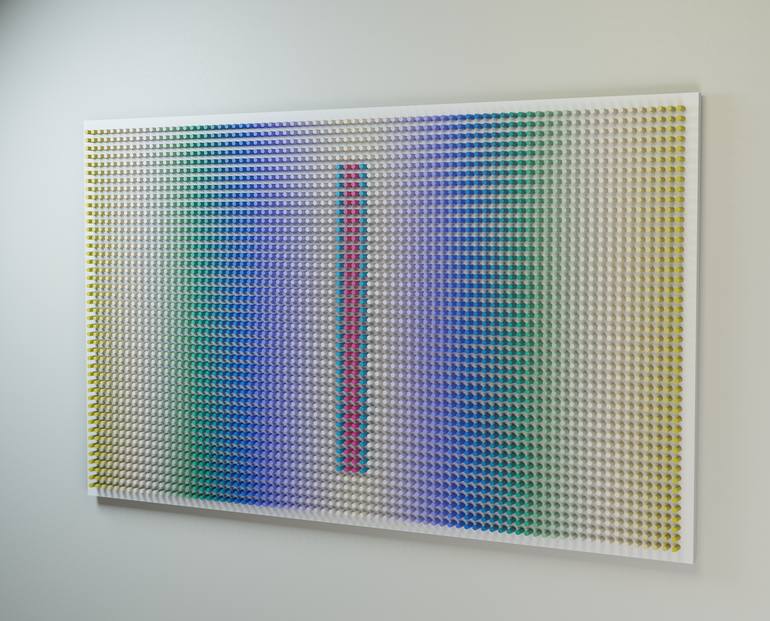 Original Color Field Painting Abstract Sculpture by Nazar Symotiuk