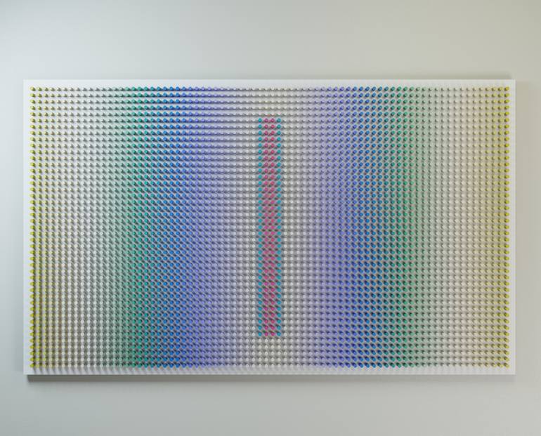 Original Color Field Painting Abstract Sculpture by Nazar Symotiuk