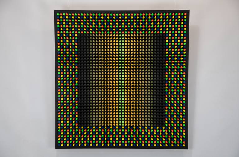 Original Color Field Painting Abstract Sculpture by Nazar Symotiuk