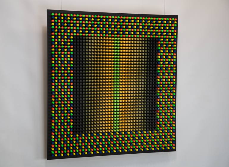 Original Color Field Painting Abstract Sculpture by Nazar Symotiuk