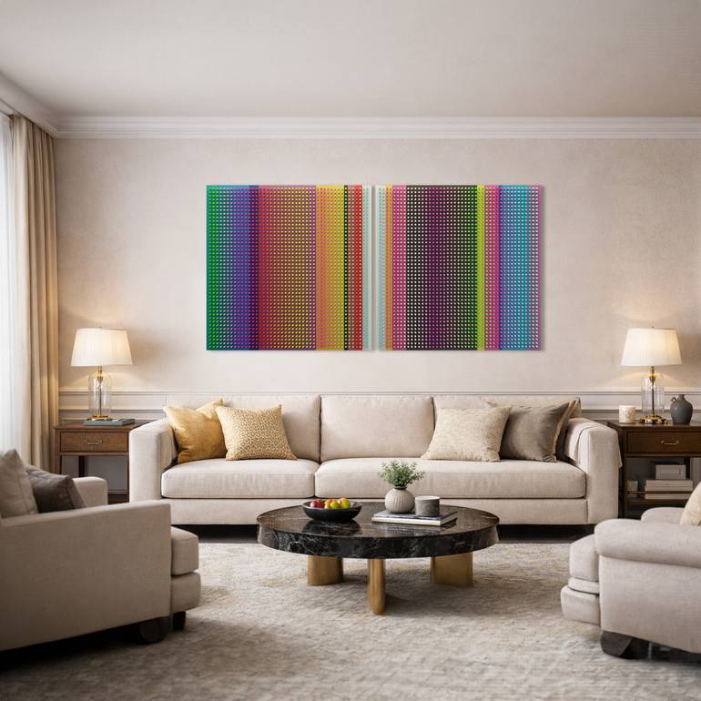 Original Color Field Painting Abstract Sculpture by Nazar Symotiuk