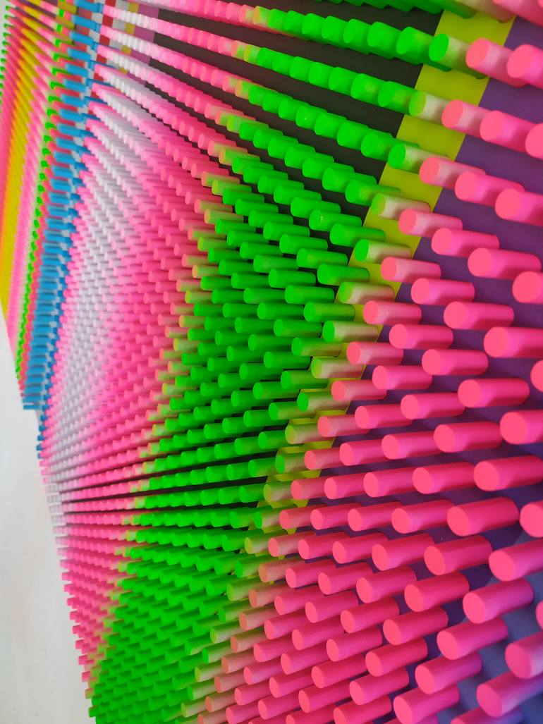 Original Color Field Painting Abstract Sculpture by Nazar Symotiuk