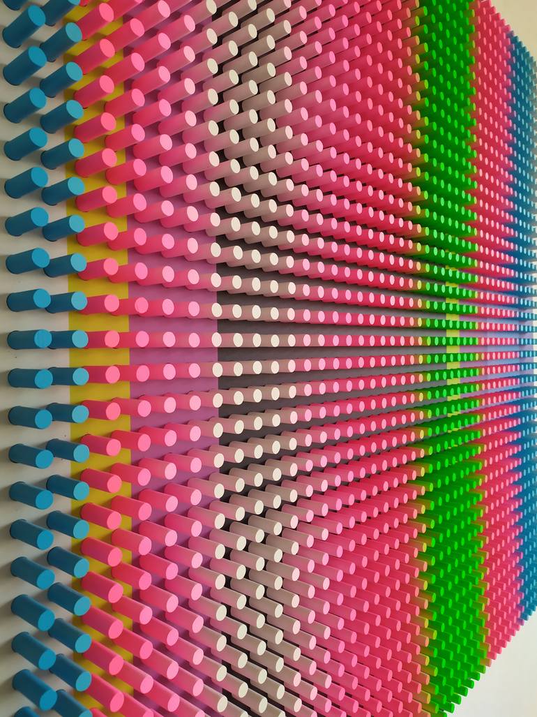 Original Color Field Painting Abstract Sculpture by Nazar Symotiuk