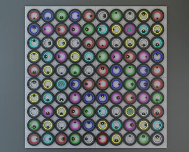 Original Geometric Abstract Sculpture by Nazar Symotiuk