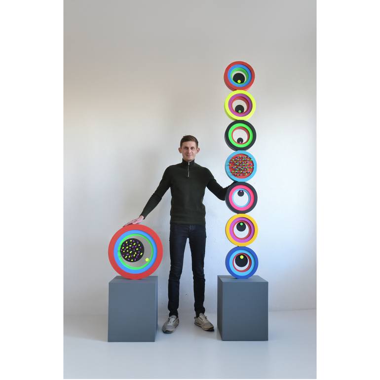 Original Bauhaus Abstract Sculpture by Nazar Symotiuk