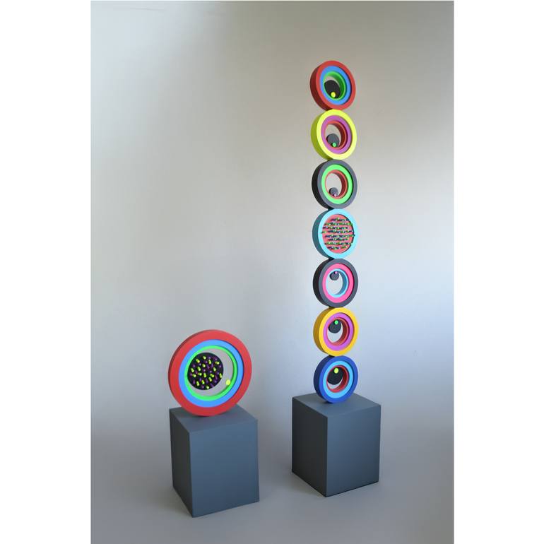 Original Bauhaus Abstract Sculpture by Nazar Symotiuk