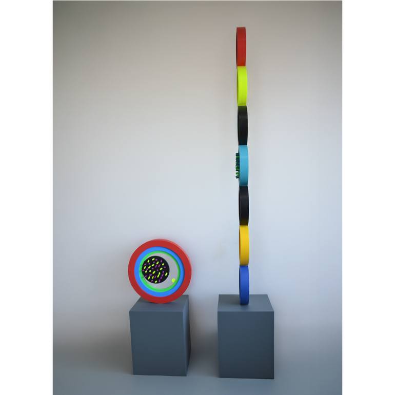 Original Bauhaus Abstract Sculpture by Nazar Symotiuk