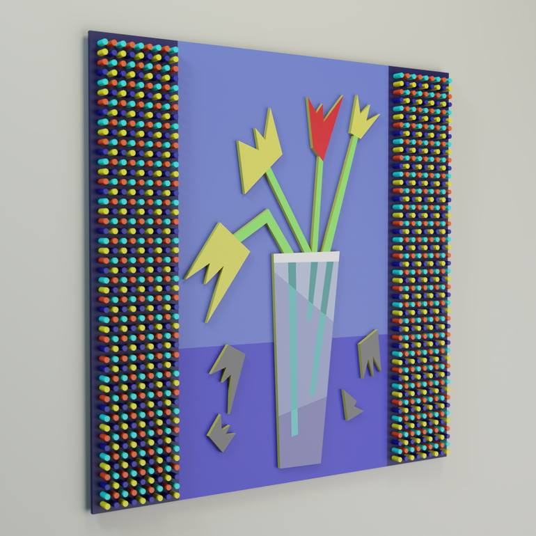 Original Abstract Still Life Sculpture by Nazar Symotiuk