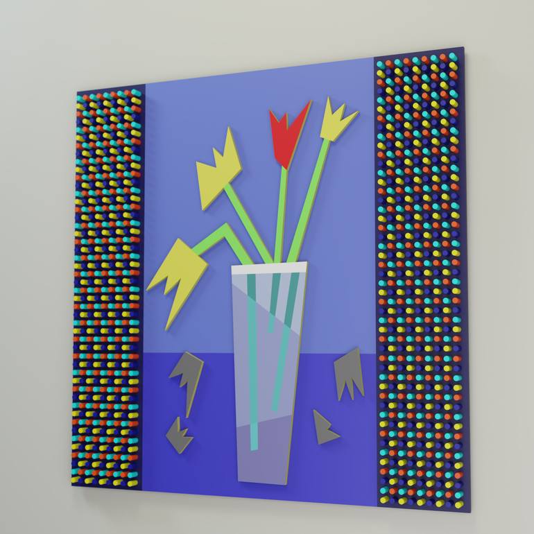 Original Abstract Still Life Sculpture by Nazar Symotiuk
