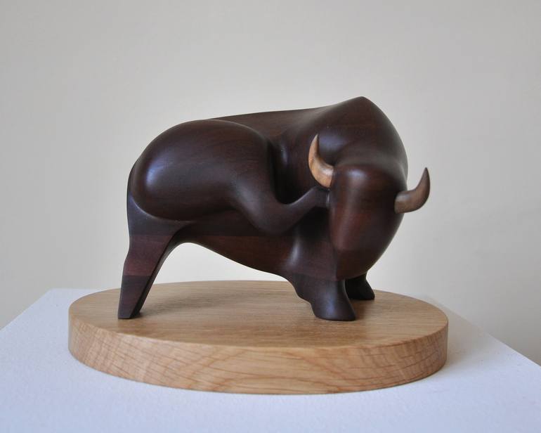 Original Figurative Animal Sculpture by Nazar Symotiuk