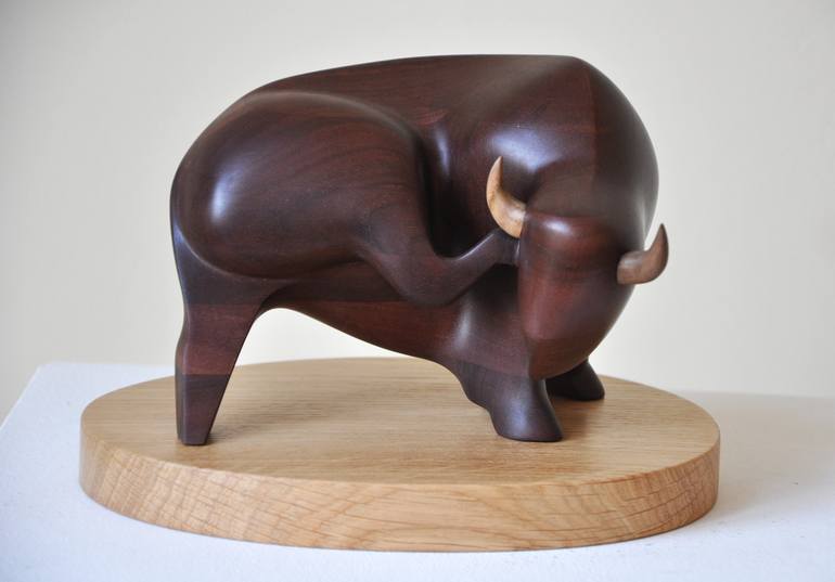 Original Figurative Animal Sculpture by Nazar Symotiuk