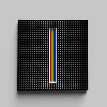Rainbow inside a black square thumb