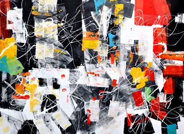 Original Abstract Collage by Igor Nelubovich