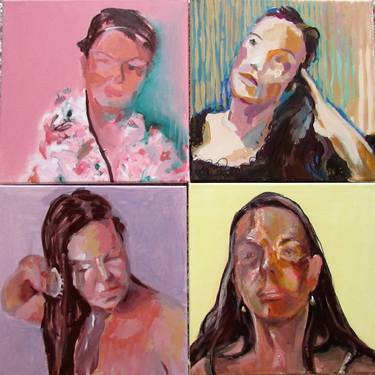 Print of Expressionism Women Paintings by Sebastian Beianu
