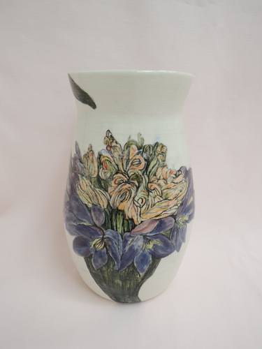 Monochoria  Hastata Ceramic Vase thumb
