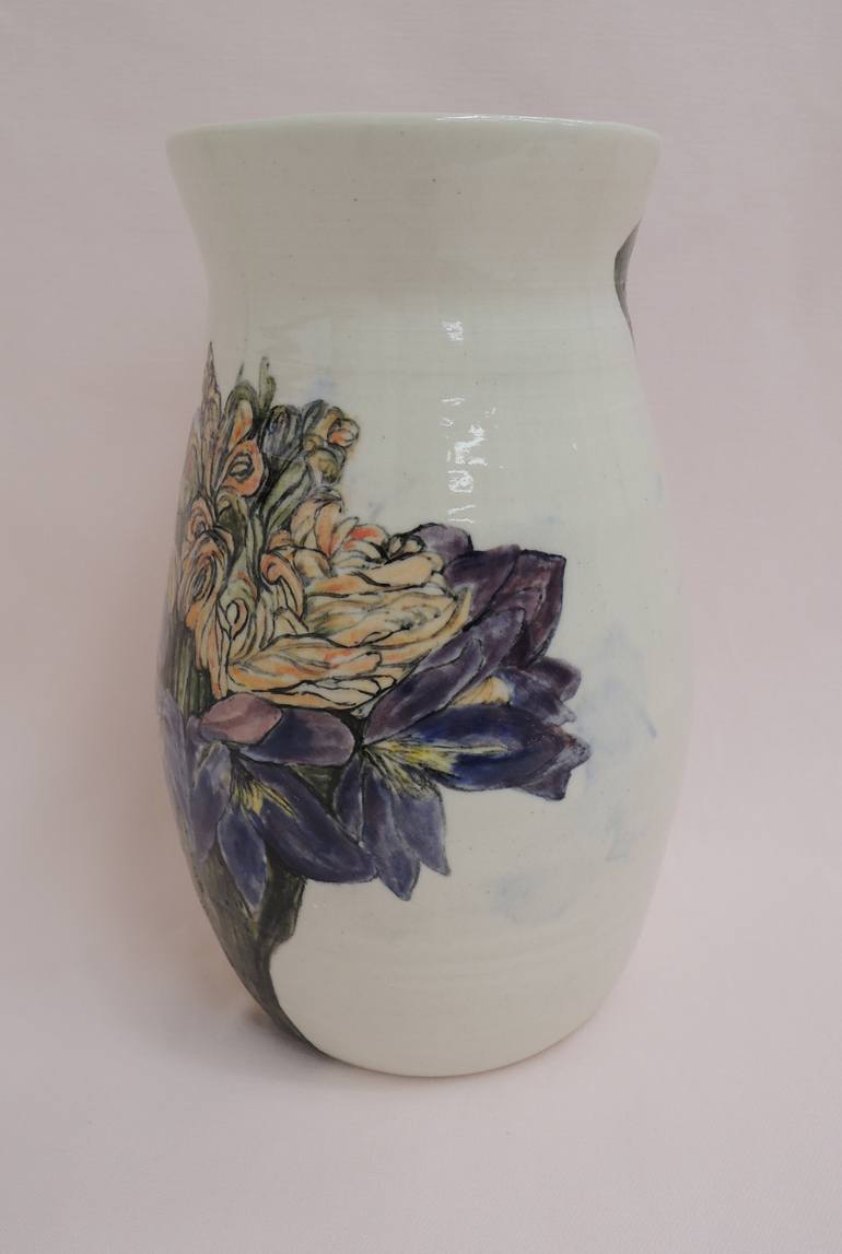 Original Art Deco Botanic Sculpture by Tuyet Cao
