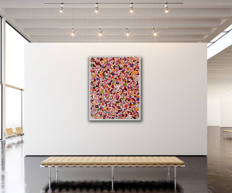 Original Abstract Painting by Frank Le Pair